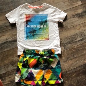 Tshirt and swim trunks
